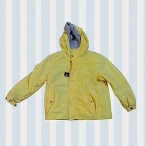 Yellow Hooded Bomber Jacket — Lightweight Rain-Ready Style